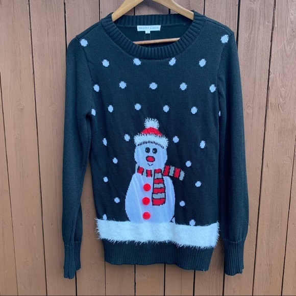 Mesh & Lace | NWT Size Small Snowman Ugly Christmas Sweater - Picture 5 of 16